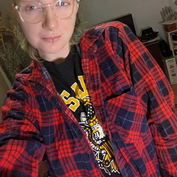 Vintage flannel long sleeve xl hiking outdoors shirt button down - Picture 3 of 5